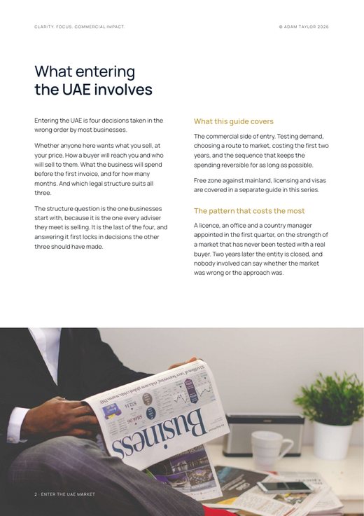 Enter the UAE market, page 2
