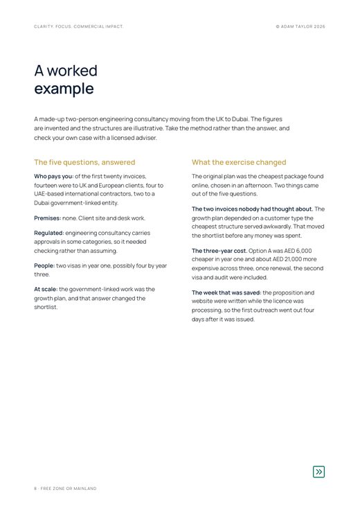 Set up in Dubai: free zone or mainland, page 8