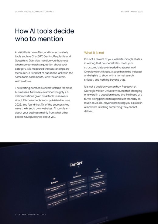Get your business mentioned by AI tools, page 2
