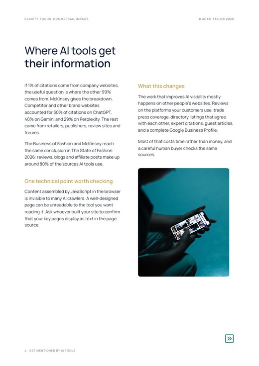 Get your business mentioned by AI tools, page 4