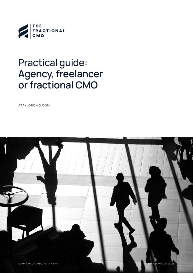 Agency, freelancer or fractional CMO