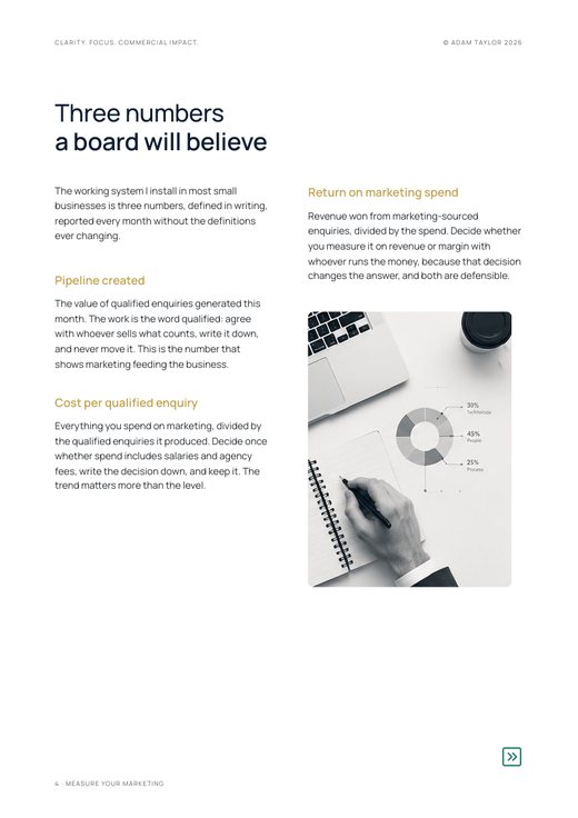 Measure your marketing, page 4