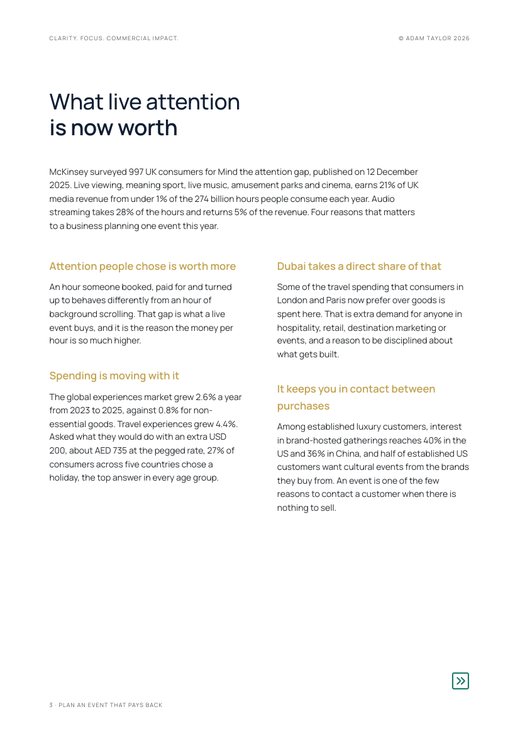 Plan an event or activation that pays back, page 3