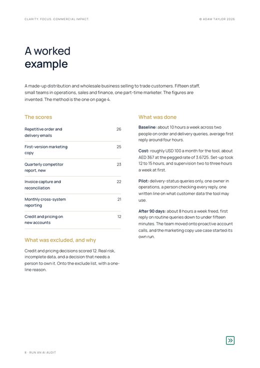 Run an AI audit on your business, page 8